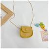 2023 Nuevo Estilo Mini Bolso para Mujer Moderno Fresco Color Sólido Bolso de Hombro Moda Cadena Casual Bolso Cruzado