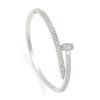 Pulseira de Unha Uilz com Zircônia Microincrustada Transfronteiriça para Mulheres, Alto Padrão, Não Desbota, Pulseira de Luxo Leve, Acessório Versátil da Moda de Nicho