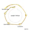 Pulsera Popular de Corazón de Melocotón Transfronteriza para Mujer, Pulsera de Corazón con Diseño de Nicho de Ins, Fabricante de Pulseras de Acero Inoxidable Chapado en Oro de 18K