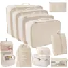 2025 Novas Sacolas Organizadoras Populares para Cosméticos, Mudança, Viagem, Conjunto de Sete Peças para Roupas, Colchas, Roupa Íntima, Desktop Atacado