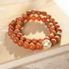 Pulsera de Cristal con Perlas de Cristal Natural Optimizada Pulsera Versátil de Nicho Joyería de Moda de Lujo Ligero Venta al por Mayor para Mujeres