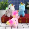Peluche Unicornio Muñeca Caballo Pequeño Lindo Muñeca Colgante para Bolsa de Regalo de Niña Llavero Colgante