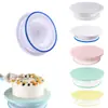 Bandeja Giratória para Bolo Mesa Giratória de Decoração Mesa Rotativa Assadeira Suporte de Bolo Doméstico Mesa Giratória Manual Antiderrapante Ferramenta de Confeitaria Leite Span