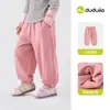 Pantalones de Otoño para Niños Dududu Home Pantalones Deportivos Infantiles Otoño Tallas Mediana y Grande Pantalones Largos para Niños Pantalones Casuales para Niñas Ropa Infantil Elegante