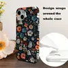 Película para iPhone 18PM com capa retrô de pintura a óleo floral de fantasma, best-seller de Halloween transfronteiriço