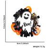 Nuevo Halloween Giratorio Hebilla Fácil de Tirar Festival del Fantasma Calabaza Calavera Tarjeta de Pecho Pinza de Caimán Retráctil y Fácil de Tirar