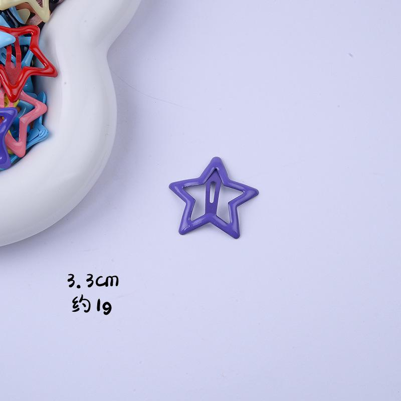 SKU图_星星发夹深紫色SL-60017