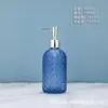 Frasco de Álcool em Gel de Vidro com Bomba Pressora, Frasco Dispensador de Shampoo e Condicionador, Frasco de Embalagem de Gel de Banho para Hotel Spa