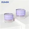 Xumin 30G-50G Frasco Branco para Creme Rosto Frasco para Creme Rosto Ps Tampa Reta Redonda Pote para Creme Produto para Cuidados com a Pele Sub-Embalagem
