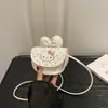Bolsa Infantil Transfronteiriça 2026 Nova Elegante Bordado de Laço Porta-Moedas de Bebê Bolsa Transversal Elegante de Pônei para Meninas