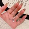 Collar Estrella de los Deseos de Zirconia para Mujer Nueva Entrada Lujo Alto Sentido Acero Titanio Cadena Clavícula Moda Coreana Accesorios Combinables Venta al por Mayor