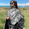 Viajes y Ocio de Otoño e Invierno Chal Retro Moda Casual Versátil Capa Bufanda Cómoda Transpirable Capa de Viaje Vacacional