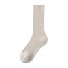Venta al por mayor familia Cheng calcetines 20% lana niños forro polar gruesos cálidos súper suaves otoño e invierno doble punto caña alta calcetines de rizo