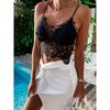 Camisola sexy hueca de crochet con encaje de viento puro de estilo europeo y americano de AliExpress, top pequeño