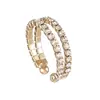 Nueva joyería simple lujo moda con pedrería alambre de acero anillo elástico anillo para dedo índice joyería al por mayor R016