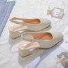 Sandalias Vacías Baotou para Mujer Verano Tacón Medio para Exterior 2025 Nuevo Estilo Coreano Tacón Grueso Medios Zapatos Tacones Altos para Mujer