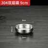 Plato de Condimentos de Acero Inoxidable 304 Coreano, Plato para Platos Fríos, Plato Dorado para Kimchi Coreano, Plato Pequeño, Bol Pequeño para Cocinar, Plato para Salsa