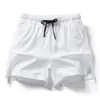Shorts Esportivos Casuais Masculinos Estilo Americano de Seda Gelo Fina Verão Outdoor Secagem Rápida Treino Corrida Três Pontos Shorts de Praia