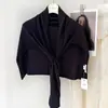 Chal de Aire Acondicionado de Alta Calidad Primavera/Verano 2026 para Mujer, Protector de Cuello Versátil en Forma de T de Color Sólido, Bufanda de Punto para Exteriores