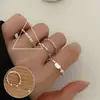 Anillo de Plata Geométrico para Mujer, Anillo Elástico Hecho a Mano Estilo Coreano con Cuentas para Dedo Índice, Anillo de Dedo Índice Trendy y Exquisito Estilo Ins