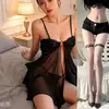 Lencería Sexy para Bustos Pequeños con Aros, Tirantes Fruncidos, Camisón Sexy de Malla, Atractiva Ropa de Dormir, Tallas Grandes, Mayoreo