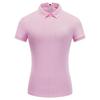 Moda Verano Nuevo Estilo Occidental Golf Manga Corta Diseño Único Rosa Camisa Polo para Mujer Ropa de Bádminton