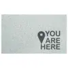 Alfombra de Piso Moderna Simple de Bucle de Seda para Uso Doméstico, Felpudo de PVC para Puerta de Entrada, Felpudo Raspador de Barro Personalizable, En Stock al por Mayor