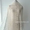 Nuevo Estilo Brocado Algodón Encaje de Pestañas 150*150cm Flor de Rosa Encaje Tela Encaje No Elástico para Hacer Vestidos