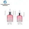 En stock Al por mayor Botella de Vidrio Transparente de 20ml30ml para Esencia Botella de Pastel Botella Gotero Líquido Botellas Cosméticas