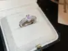 Estilo Minimalista Anillo Geométrico de Circonita Ins Anillo para Dedo Índice de Gama Alta Nicho Joyería Versátil Simple de Moda para Mujeres