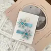 Frozen Elsa Princesa Copo de Nieve Brillante Infantil Todo Incluido Tela Pasador Pasador Tocado Niñas Princesa Pin Lateral