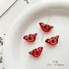 Cuentas de Cristal Checo Pintadas en Oro Doméstico Retro Caracol Pájaro Flor de Durazno Material Hecho a Mano Pulsera Cadena de Teléfono Móvil Accesorios de Joyería