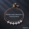 Pulseira de Cobre e Zircônia de Alta Qualidade, Vendida Quente na Europa e América, Exquisita e Versátil, Acessório para Vestido de Noiva, Atacado