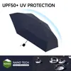 BP Paraguas Mini Soleado de 6 Varillas, Paraguas Compacto UV para Viaje