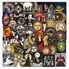 50 Pegatinas Ocultas Celestiales Espeluznantes Caja de Almacenamiento para Cuaderno Computadora Pegatinas Decorativas Lindas