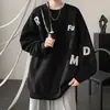 Sudadera con cuello redondo estampada estilo americano para hombre, nueva colección otoño 2026, prenda exterior elegante y sofisticada para hombres jóvenes