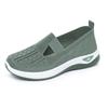 Zapatos de Tela para Mujer Oem Personalizados para Otoño, Zapatos de Tela Transpirables de Suela Suave sin Cordones para Madres de Mediana Edad y Mayores, Zapatos de Tela para Mujer de Talla Grande Transfronterizos