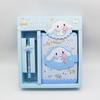 Nuevo Sanrio Hand Ledger traje Linda chica corazón dibujos animados papelería Lolomi PU botón magnético bloc de notas caja de regalo
