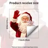 Adesivos Estáticos Personalizados com Tema de Natal, Feitos Sob Encomenda a Partir de Suas Imagens e Amostras Fornecidas, Adesivos Estáticos de Papai Noel para Janelas, Adesivos Decorativos para Janelas
