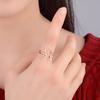 Anel Elástico Prateado Feito à Mão para Mulheres, Estilo Minimalista Cool, Luxo Leve, Pérola Sintética, Anel Delicado Doce, Anel Doce e Cool para o Dedo Indicador