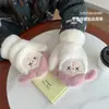 Guantes de Peluche de Dibujos Animados para Invierno, Estilo Nuevo para Estudiantes Mujeres, Lindos y Engrosados para Calidez, Manoplas de Cobertura Total para Ciclismo, A Prueba de Frío