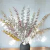 Hoja de Eucalipto con Lentejuelas de 5 Puntas 82cm Flor de Hoja de Dinero Arreglo Fotografía de Bodas Decoración del Hogar Estilo Europeo y Americano