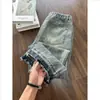 Jeans Masculino com Padrão de Raio e Design Arranhado Moda Trendy High Street Versátil para o Dia a Dia Calça Comprida Moda com Cintura Semi-Elástica