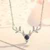 Collar de plata esterlina S925 100 idiomas Te amo tiembla el mismo recuerdo de amor que un ciervo tiene tu Colgante
