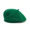Gorra Transfronteriza Boina de Lana para Mujer Boina de Lana Tejida Retro Británica Gorra de Pintor para Adulto Gorro Cálido de Otoño e Invierno