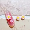 Populares Uñas de Color Sólido Flor de Loto Xiaohongshu Mini Frescas 3D Arte de Uñas Pinzas para el Cabello Resina DIY Mixto para el Cabello al por Mayor