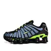 Zapatillas de correr Shox TL transfronterizas para hombre y mujer, zapatillas deportivas transpirables de bajo perfil con absorción de impactos, zapatillas casuales en blanco y negro para hombre y mujer