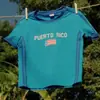 Amazon Verano Nuevo Ajuste Delgado Bandera Nacional Bordada Manga Corta Camiseta de Jersey para Mujer Copa del Mundo Venta al por Mayor