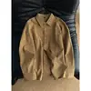 Estação de primavera e outono, algodão puro, camisa de manga comprida estilo urbano japonês, estilo casual americano, perfeita para usar em camadas, camiseta de algodão puro