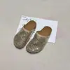 Sandalias de Suela Gruesa con Pedrería para Mujer, Nuevo Estilo Verano 2026, Slip-On, Malla, Estilo Hada, Sandalias de Moda para Mujer